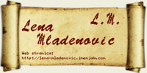 Lena Mladenović vizit kartica